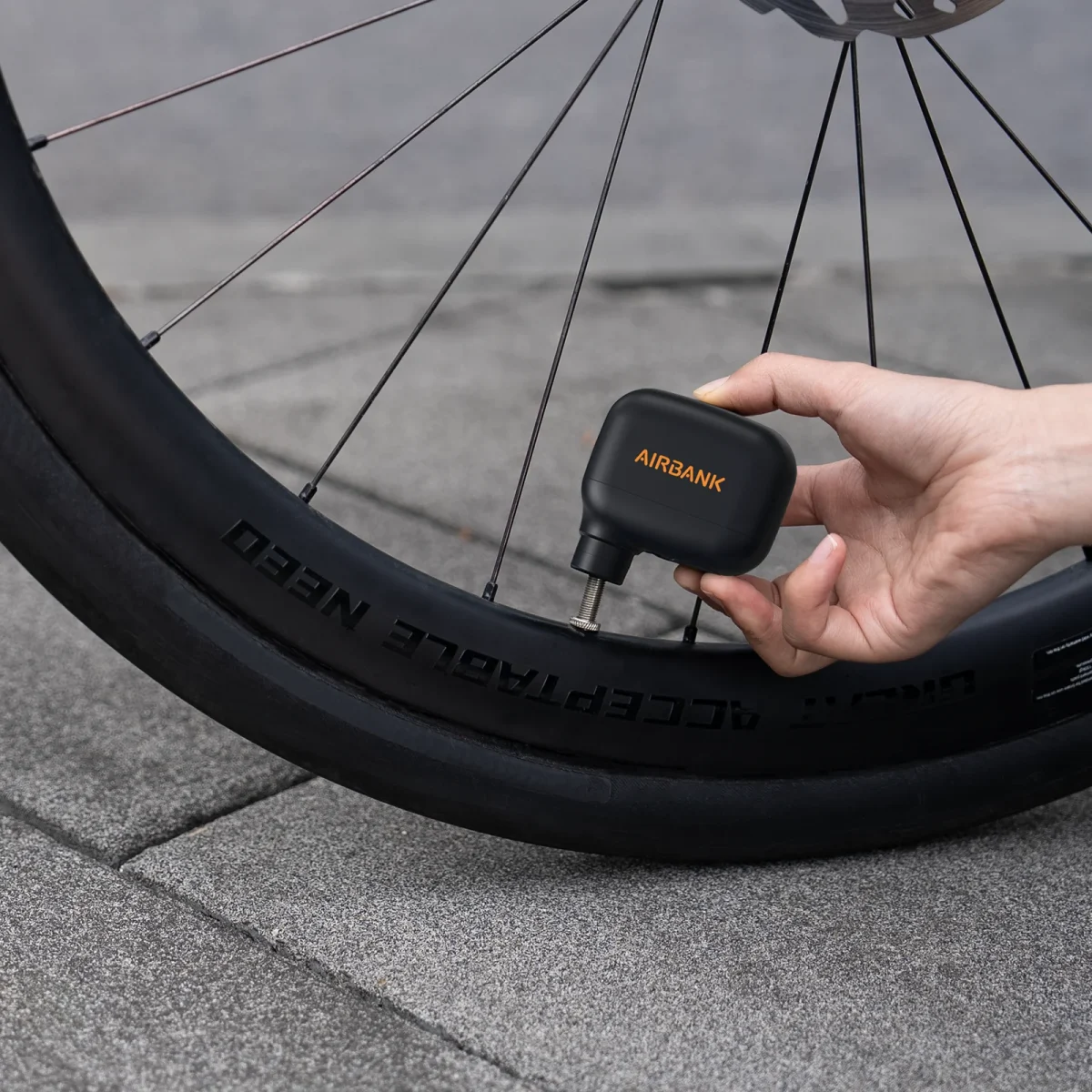 AIRBANK AS100 Mini Portable Bicycle Pump Rechargeable Air Inflator 100PSI Type-C Bike Accessories for Bike Schrader Presta Tires - Image 6