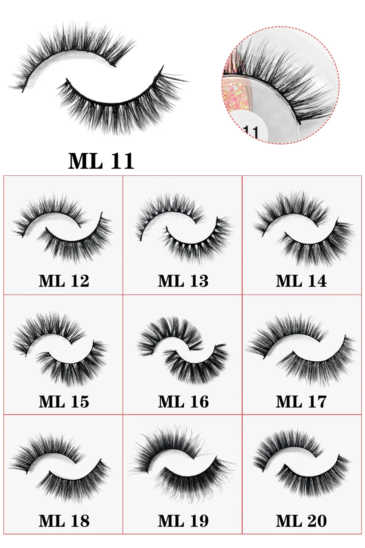 Color: Red Wine, Ships From: United States - Fake Eyelashes Wholesale Fluffy False Eyelashes Makeup Eyelash Extension Accessoires Faux Mink Lashes maquiagem - Image 5