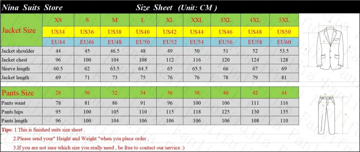 Color: SKY BLUE, Size: S - Fanlifujia Store 2024 Casual Sky Blue Men Suits Double Brested Peak Lapel  Gold Button Groom Wedding Tuxedos Best Costume Homme - Image 7