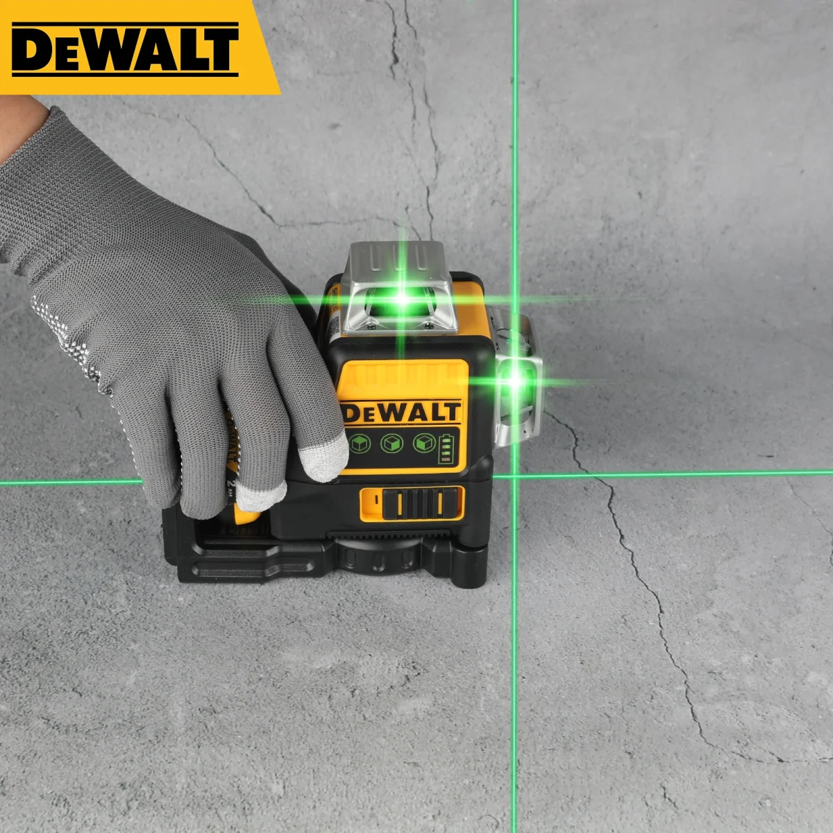 Dewalt DW089LG 12-Line Green Beam Laser Level - 360° 3-Side Coverage, 12V Li-Ion, Jobsite Ready for Any Task - Image 5