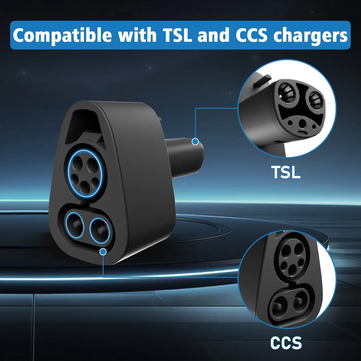 For Tesla Model 3/X/Y/S EV Charger DC Adapter CCS1 To Tesla 250KW Electric Vehicle Convertor Charging Station Converter - Image 3