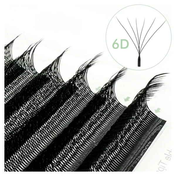 Color: Brushed Chrome, Curl: D, Thickness: 0.07mm, Length: 12mm - NATUHANA W-Shaped 4D 5D Volume Eyelash Extensions Premade Volume Fans W Shape Lashes Natural Soft False Eyelashes for Makeup