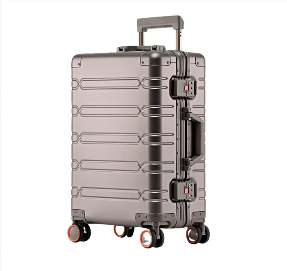 2024 New Large Capacity Durable Luggage Sets Aluminum Suitcase Women Girl Carry-On Boarding Travel 20/24/29 - Image 3