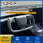 VJOYCAR 2026 Newest Gen3 YOKE Steering Wheel New Model Y Juniper Model YL Model 3 Highland Yoke Handle New Model-XS-Style