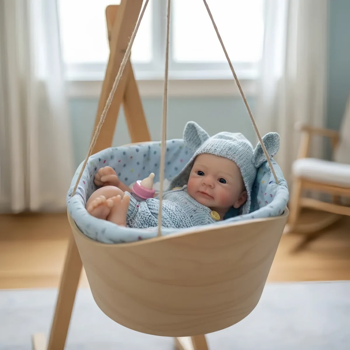 1 PCS/2 Styles Open Mouth Solid bebe reborn de silicona Girl Dolls With Painted Skin Soft Washable Body Newborn Silicone Dolls - Image 3