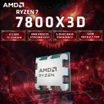 AMD Ryzen 7 7800X3D Gaming CPU - 8C/16T up to 5.0GHz, 104MB Cache (96MB 3D V-Cache), Socket AM5 -Tray Processor - No Cooler