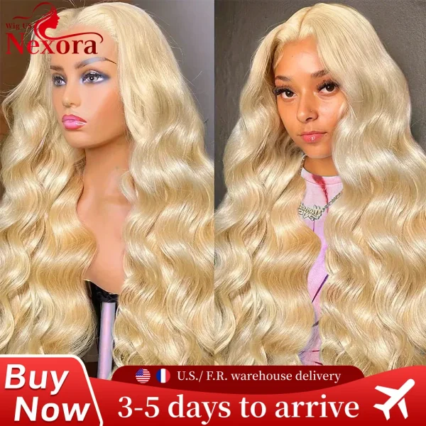 30 inch 613 Blonde 13x4 HD Lace Front Human Hair Wig Pre Plucked Brazilian Body Wave Lace Front Wig 13x6 220% Density For Women