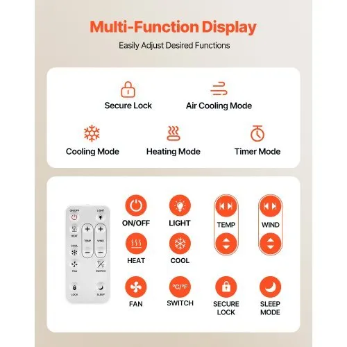 4-Inch Room to Room Fan, 2-in-1 300 CFM Through Wall Fan with Remote Control & Temperature Control, 10-Speed Ventilation Quiet Vent for Kitchen, Living & Laundry Room, Workshop - Image 4