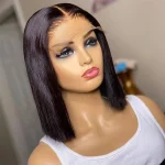 250%Density 13x4 Lace Frontal Wigs Silky Straight Human Hair 4x4 5x5 HD Lace Front Bob Wigs Pre Cut Glueless Straight Bob Wigs