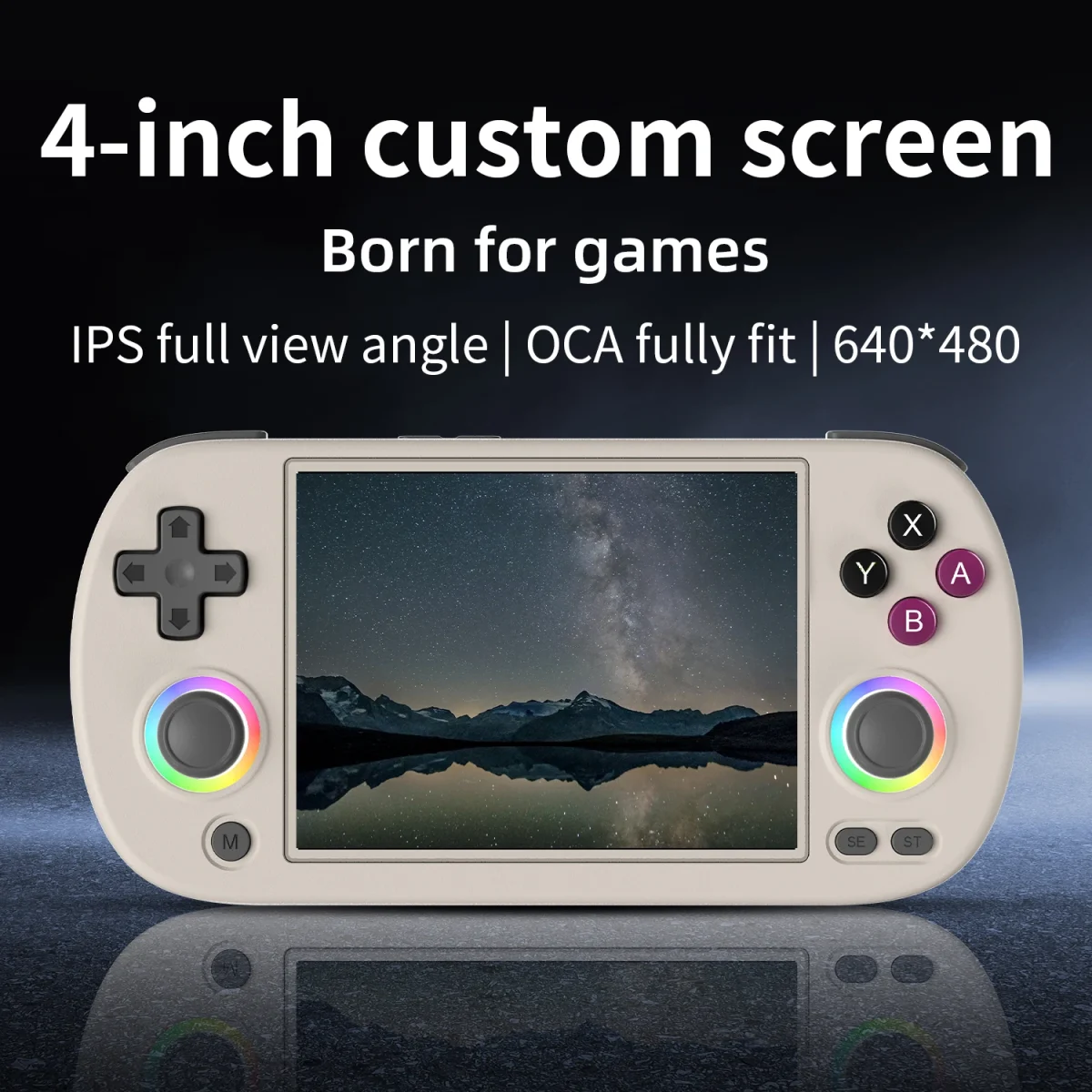 ANBERNIC RG40XX H Retro Handheld Game Console 4.0 Inch IPS Screen Linux System Built-in 64G TF Card 5488 Games Support HD-TV Out - Image 2