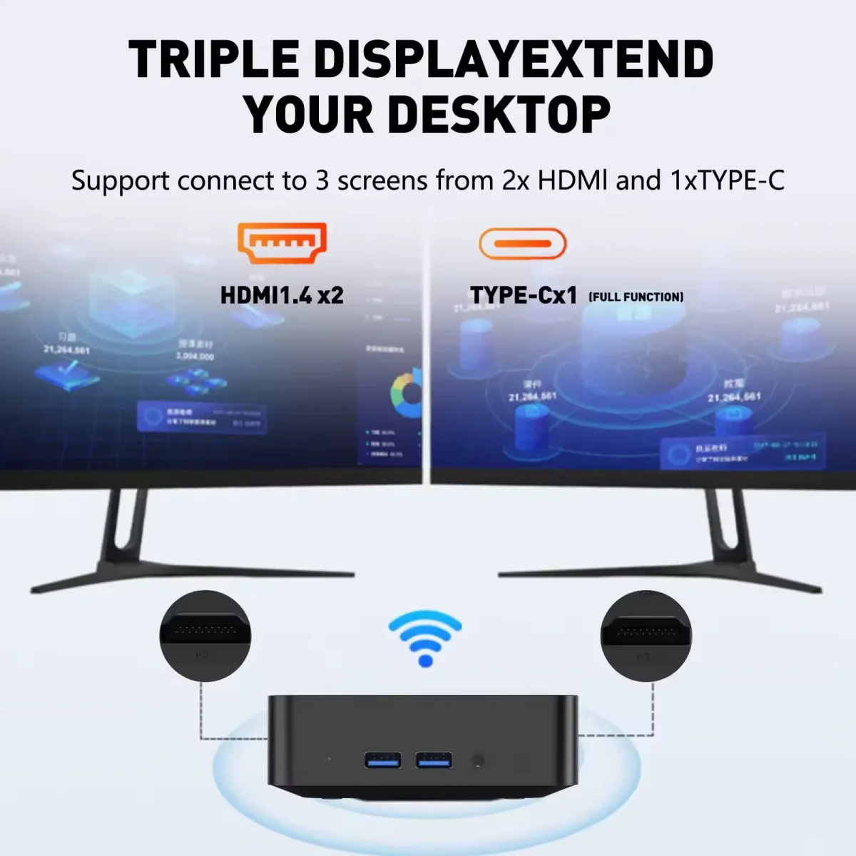 2026 Mini PC Windows 11 Pro Core i9-8950HK/i7-4510 16GB DDR4 1TB SSD PC Gamer Computer Dual WIFI 6 BT5.2 4K HD Gaming Desktop - Image 3