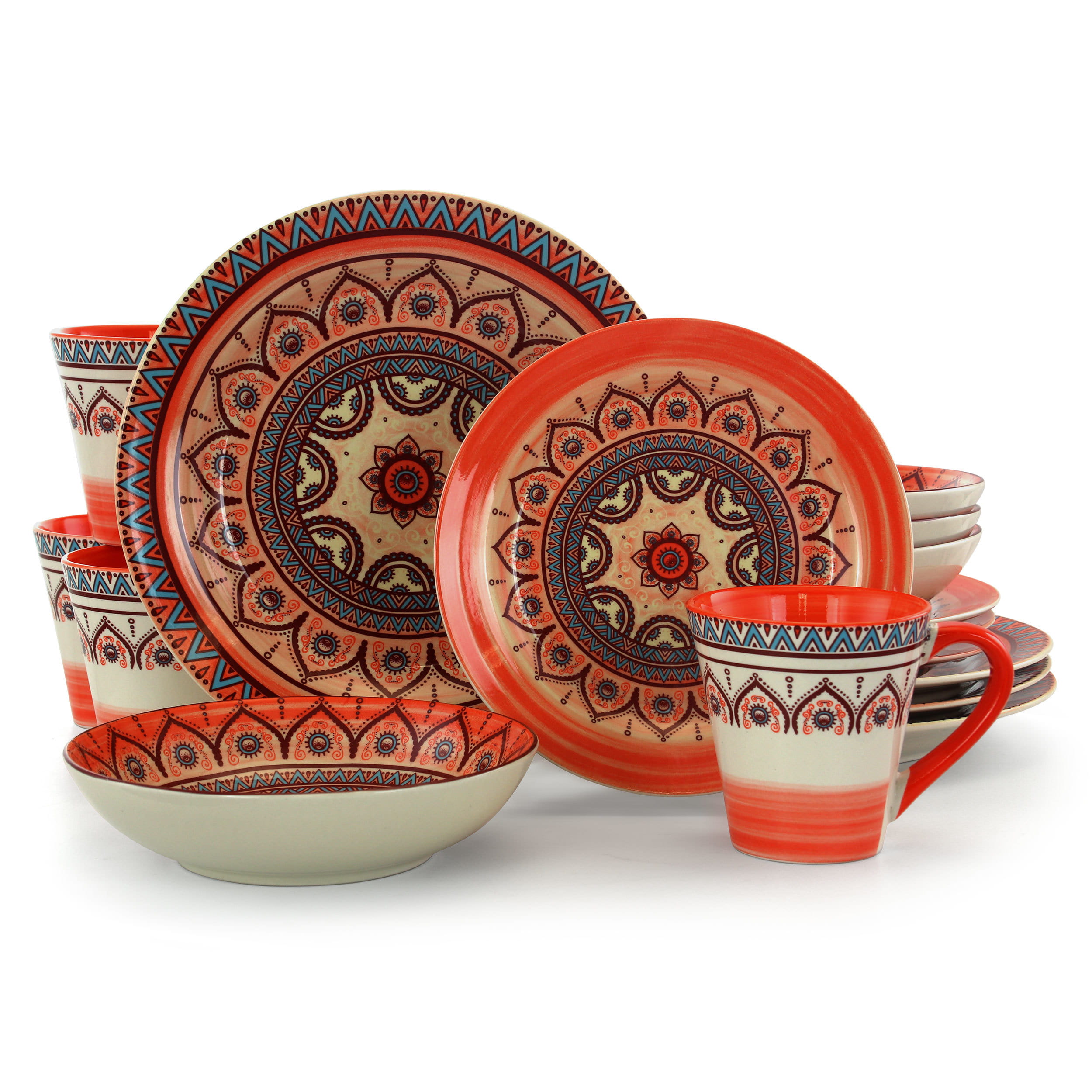 ELM-ZEN-RUST-MOZAIK-2.jpg Elama Zen Rust Mozaik 16 Piece Dinnerware Set - Image 1