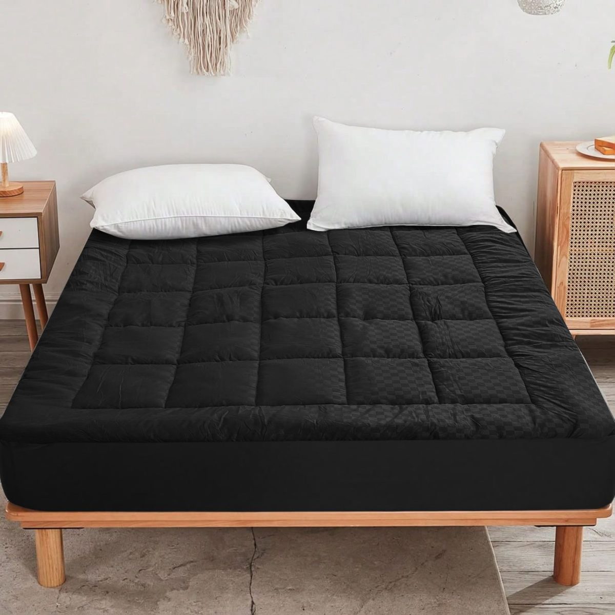 Solid-color embossed mattress bedspread,  Full size - Image 16