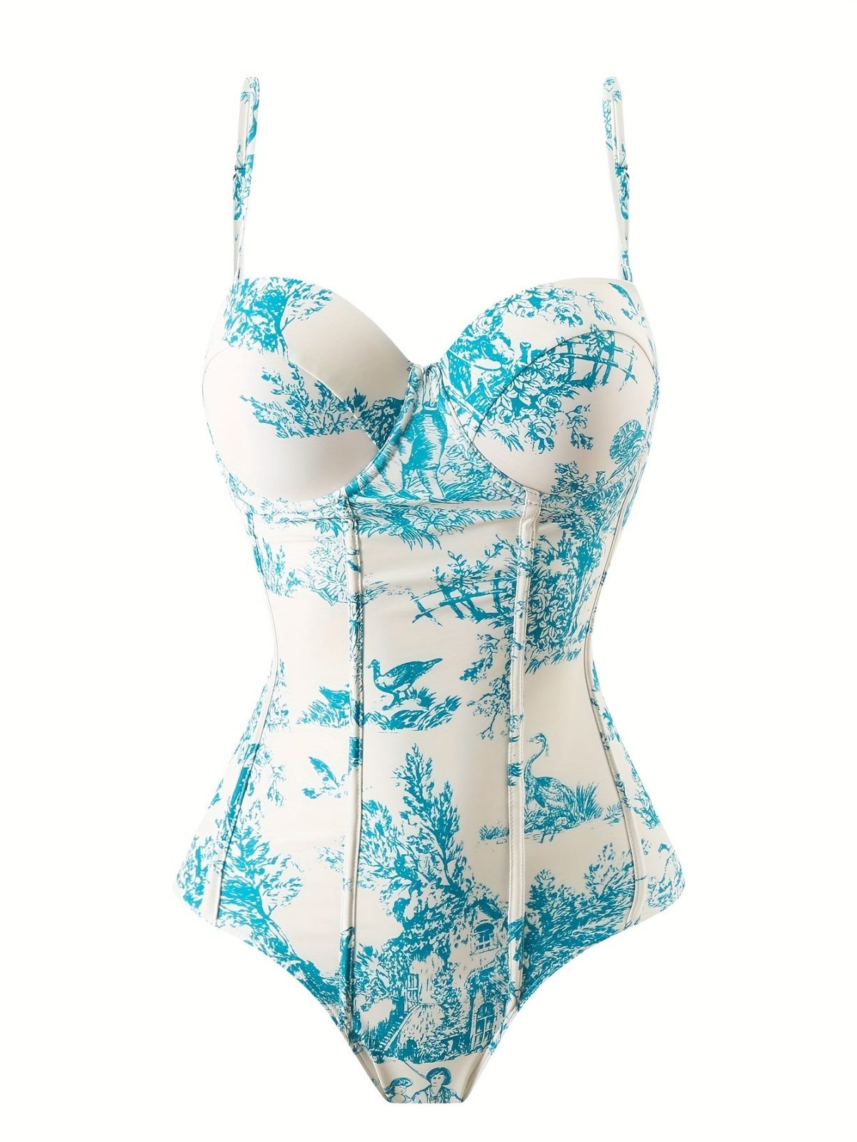 High-end European and American women's one-piece swimsuit cross-border beach set - Image 9