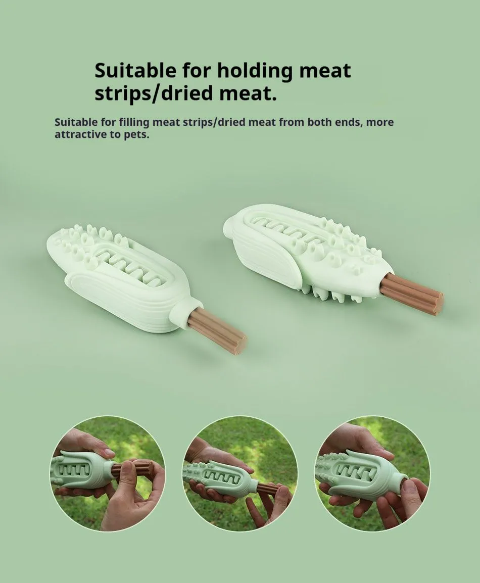 Pet Corn Chew Stick for Dogs, Food-Grade Silicone Teething Toy, Durable Bite-Resistant Dog Chew Toy for Small to Large Breeds - Image 8