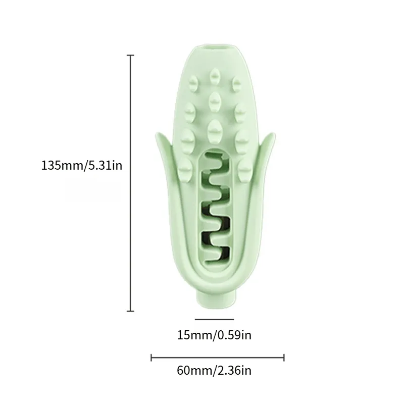 Pet Corn Chew Stick for Dogs, Food-Grade Silicone Teething Toy, Durable Bite-Resistant Dog Chew Toy for Small to Large Breeds - Image 12