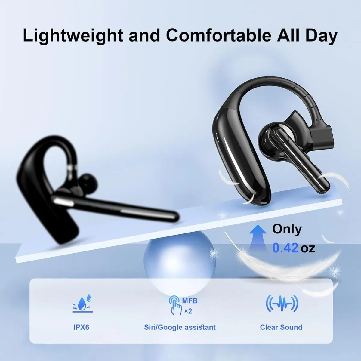 Bluetooth Dual-Mic Noise Canceling Headset - Image 3