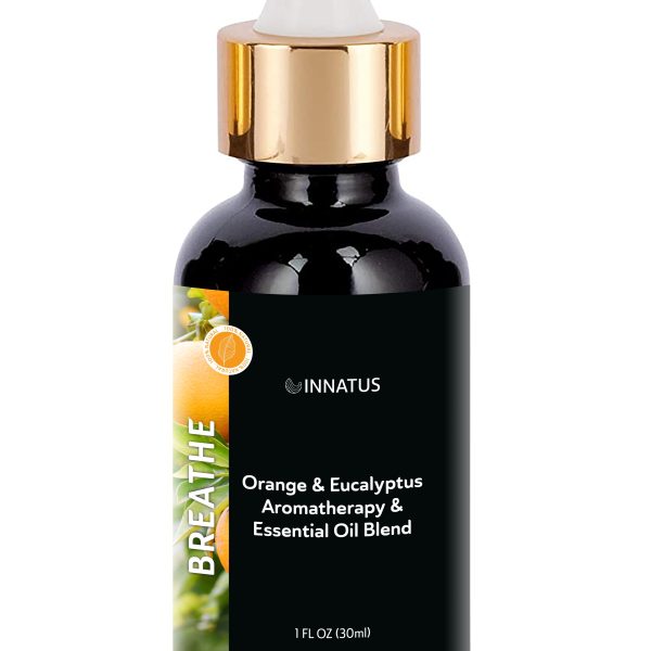 Breathe Essential Oil Blend – 1oz Pure Orange & Eucalyptus Essential Oil for Diffusers, Baths, & Massage – Energizing & Uplifting Aromatherapy for Relaxation & Stress Relief