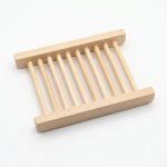 Natural Bamboo Soap Bar Dish - Eco Friendly Wooden Soap Holder Saver Tray for Shower, Bathroom, and Kitchen Counter, Extends Soap Life, Self Draining Slotted Design