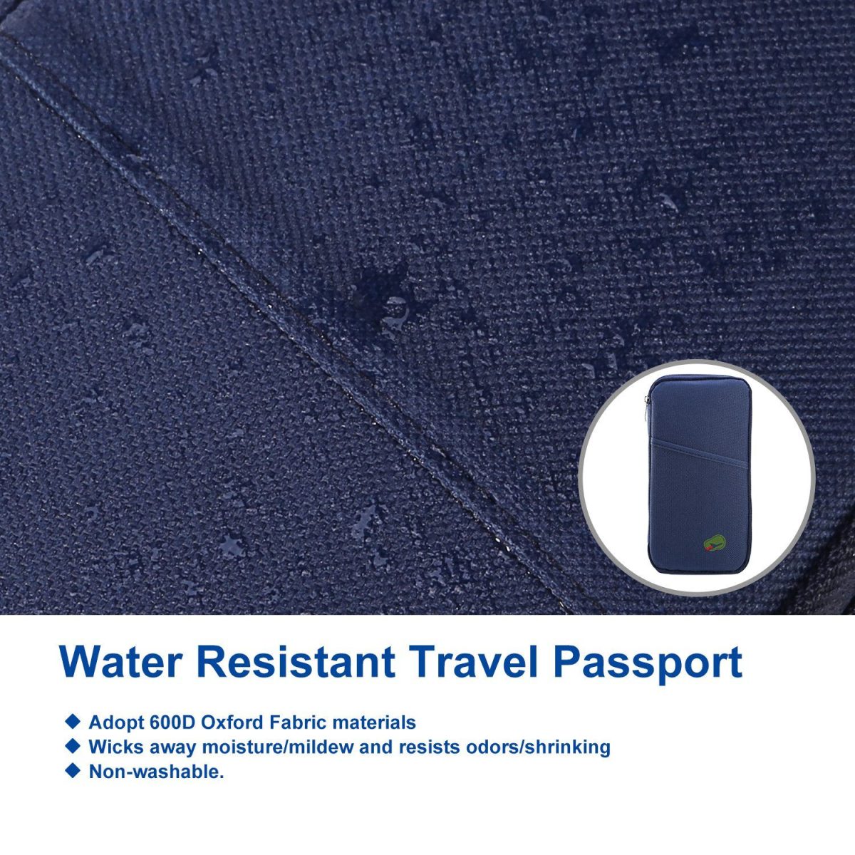 Travel Passport Wallet 12Cells Ticket ID Credit Card Holder Water Repellent Documents Phone Organizer - Image 9