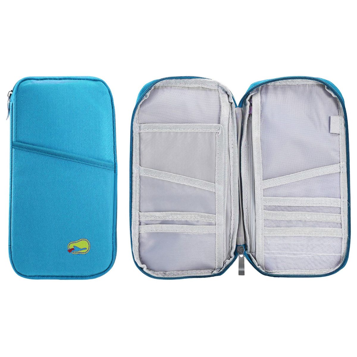 Travel Passport Wallet 12Cells Ticket ID Credit Card Holder Water Repellent Documents Phone Organizer - Image 24