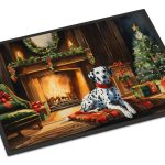 NEW Dalmatian Cozy Christmas Doormat Front Door Mat Indoor Outdoor Rugs for Entryway, Non Slip Washable Low Pile, 18H X 27W