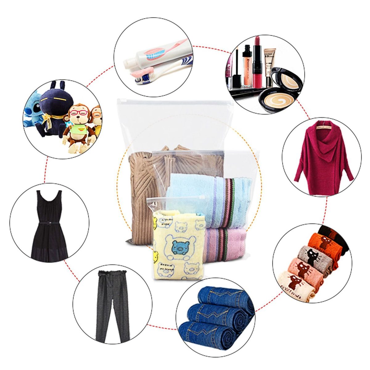 9Pcs/Set Clothes Storage Bags Water-Resistant Travel Luggage Organizer Clothing Packing Cubes for Blouse Hosiery Stocking Underwear - Image 69