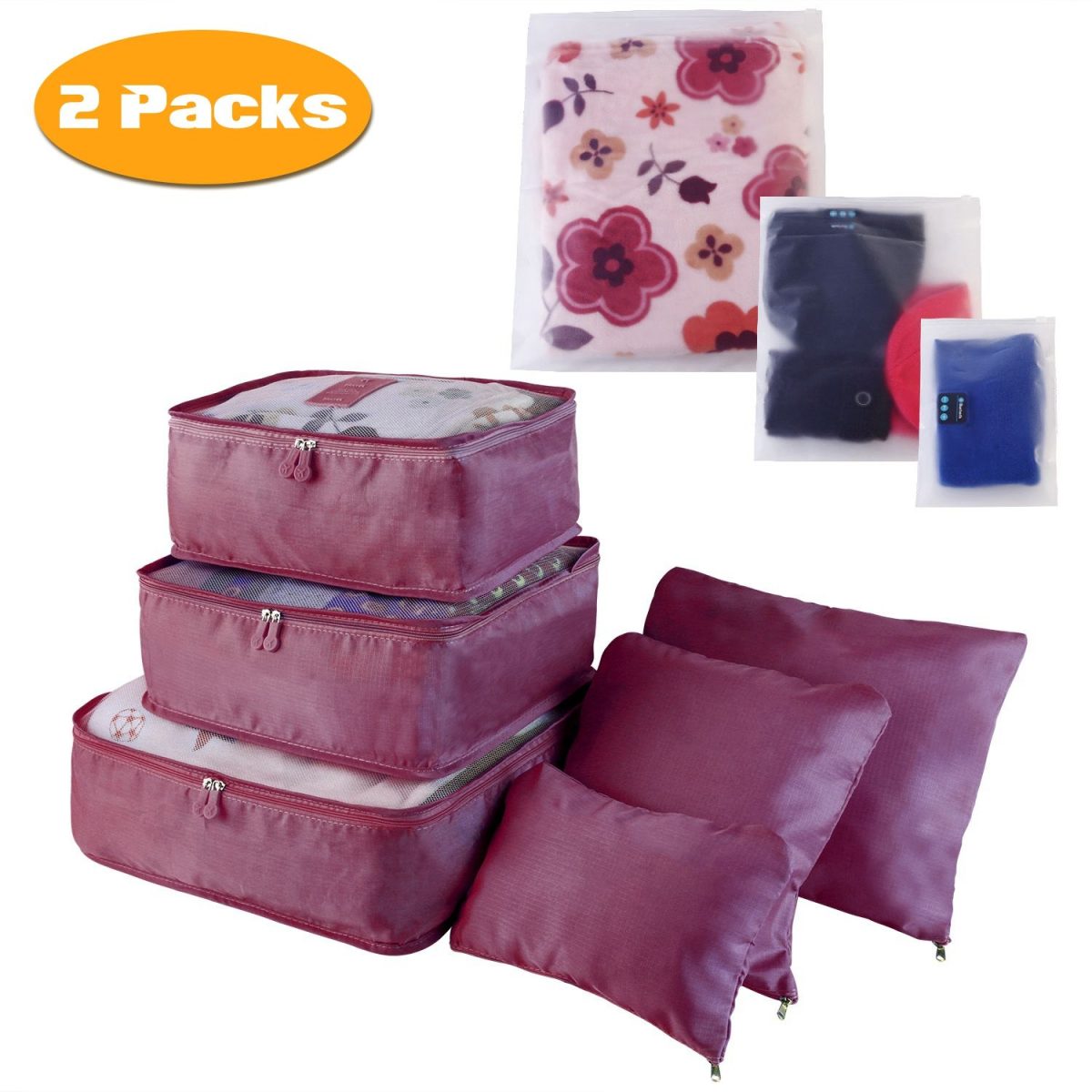 9Pcs/Set Clothes Storage Bags Water-Resistant Travel Luggage Organizer Clothing Packing Cubes for Blouse Hosiery Stocking Underwear - Image 20