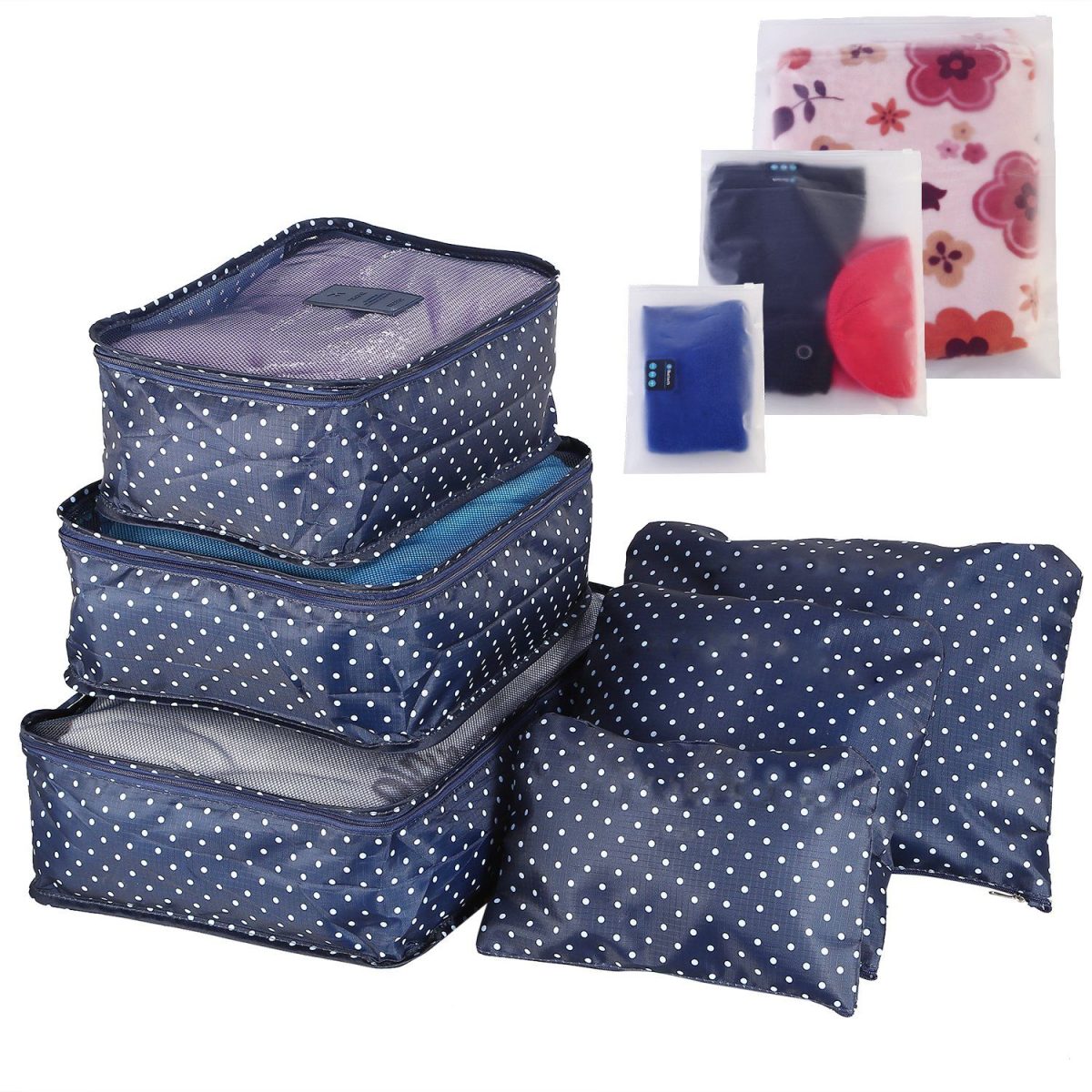 9Pcs/Set Clothes Storage Bags Water-Resistant Travel Luggage Organizer Clothing Packing Cubes for Blouse Hosiery Stocking Underwear - Image 21