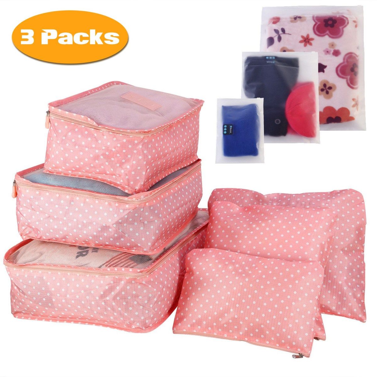 9Pcs/Set Clothes Storage Bags Water-Resistant Travel Luggage Organizer Clothing Packing Cubes for Blouse Hosiery Stocking Underwear - Image 64