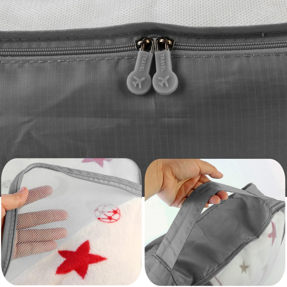 9Pcs/Set Clothes Storage Bags Water-Resistant Travel Luggage Organizer Clothing Packing Cubes for Blouse Hosiery Stocking Underwear - Image 7