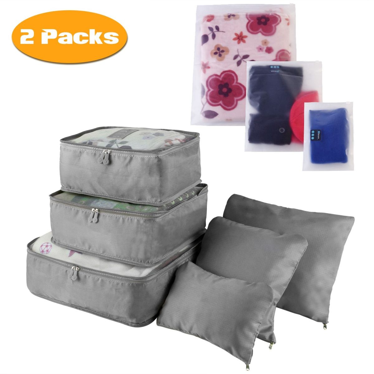 9Pcs/Set Clothes Storage Bags Water-Resistant Travel Luggage Organizer Clothing Packing Cubes for Blouse Hosiery Stocking Underwear - Image 15