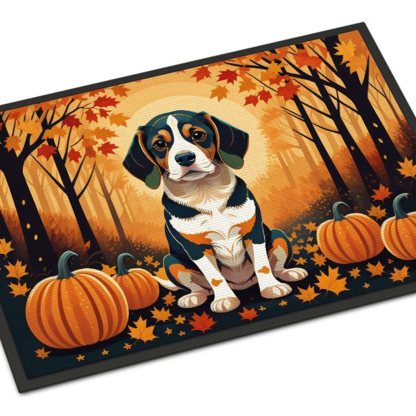 Beagle Fall Doormat Front Door Mat Indoor Outdoor Rugs for Entryway, Non Slip Washable Low Pile, 24H X 36W