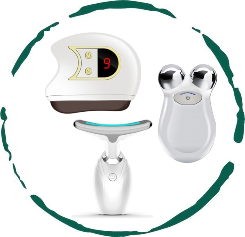 d0102hrjcw8.jpg 3-in-1 Facial Lift & Sculpt Toolkit: LED Therapy, Electric Gua Sha & Microcurrent Toning Device for Radiant Skin - Image 1