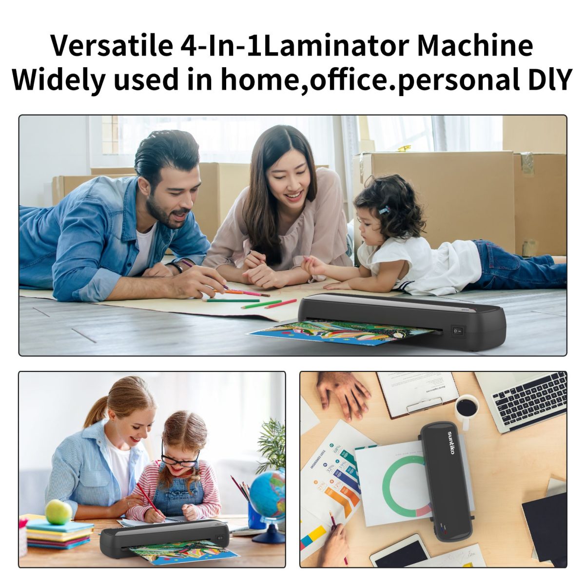 Versatile Laminator Machine,It has Quick Warm Up, Fast Laminating Documentation and Photos, Increases Their Long Term Color Preservation. Suitable for Family, Office and School A4/A5/A6 Size - Image 7