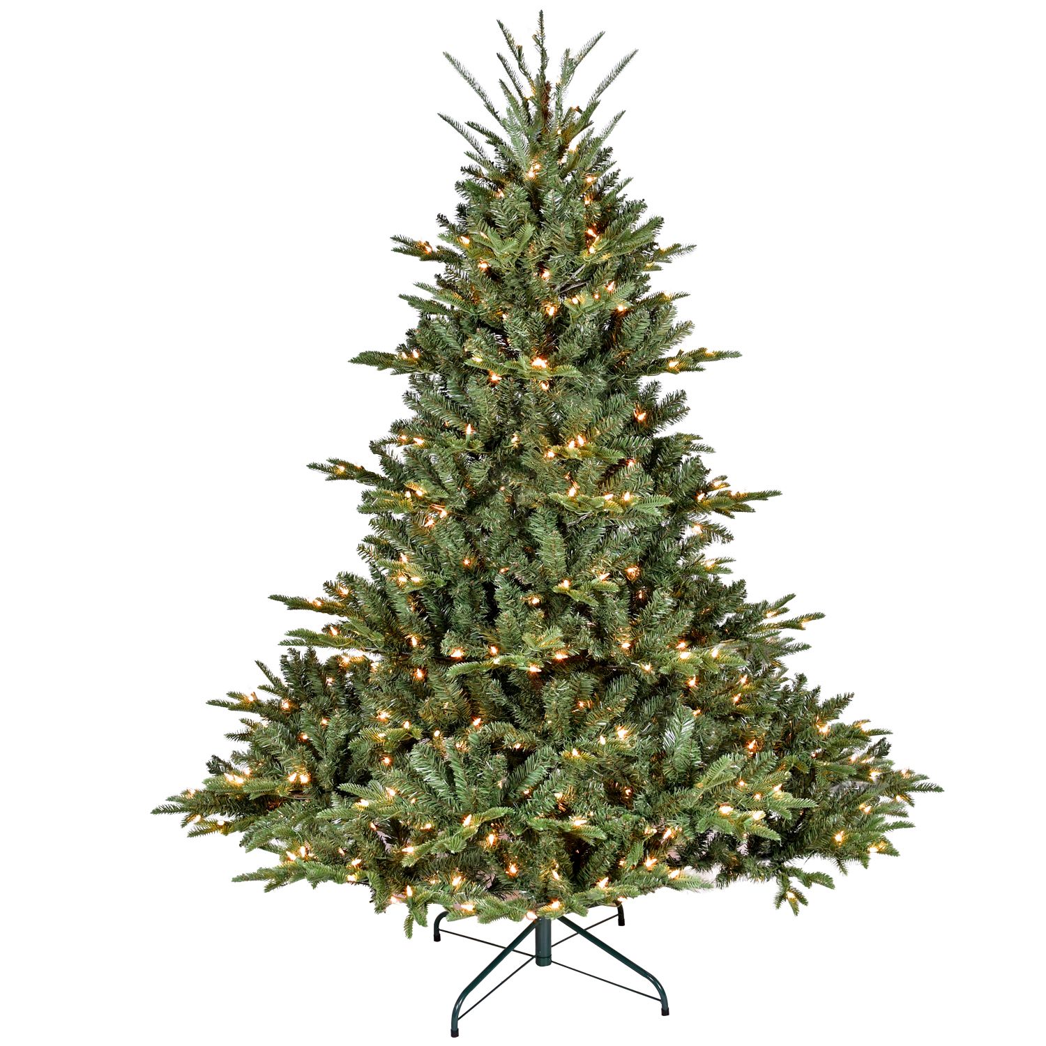d0102x3jnyu.jpg 5FT Pre-Lit Christmas Tree, Artificial Fake Christmas Tree with 350 Lights, 1129 PE & PVC Mixed Branch Tips, Xmas Tree for Indoor and Outdoor Holiday Decoration - Image 1