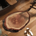 Wood Grain Diatomaceous Earth Mat, Super Absorbent Quick-Dry Non-Slip Rug for Kitchen, Bathroom, Bedroom - Unique Tree Ring Design Floor Mat