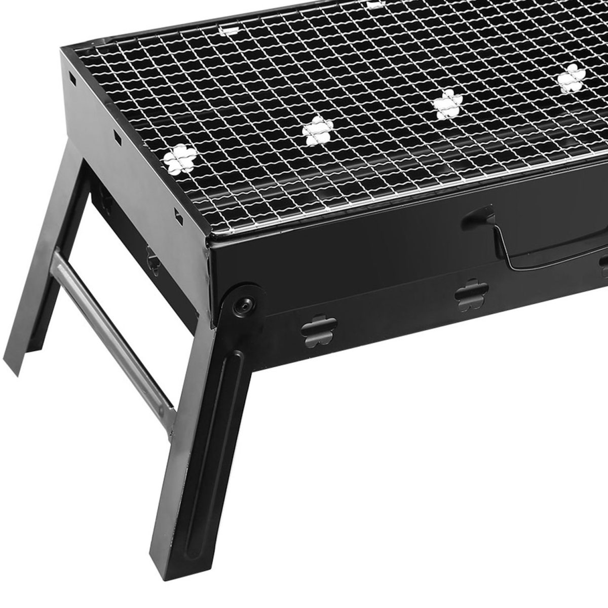Portable BBQ Grill Foldable Charcoal Grill Lightweight Smoker Grill for Camping Picnics Garden Grilling - Image 5