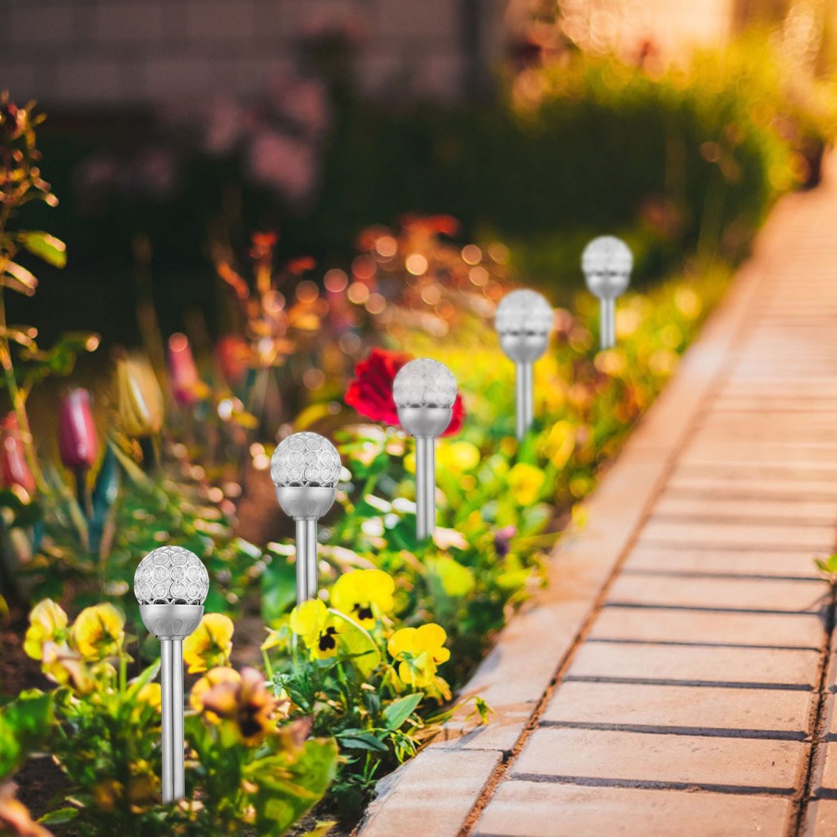3 Pcs Outdoor Solar Lights IP44 Waterproof Ball RGB Light Garden Decor Lamp Landscape Christmas - Image 11