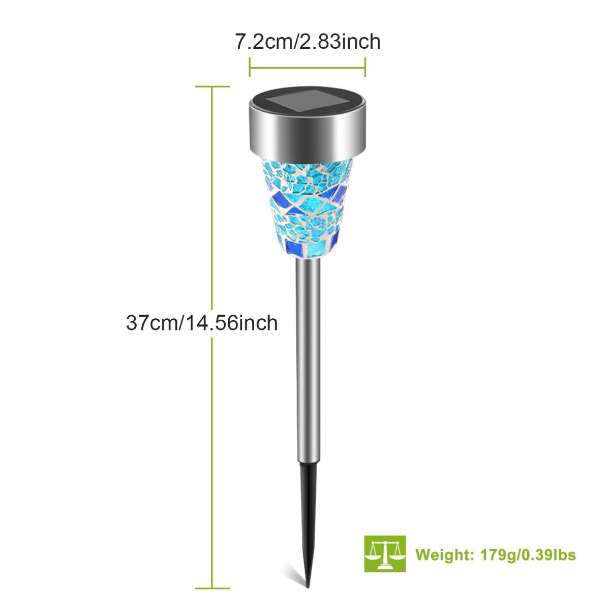 6Packs Solar Garden Lights Outdoor Solar Pathway Lights IP44 Water-resistant Landscape Lights 8Hrs Lawn Lamps for Yard Driveway Walkway - Image 5