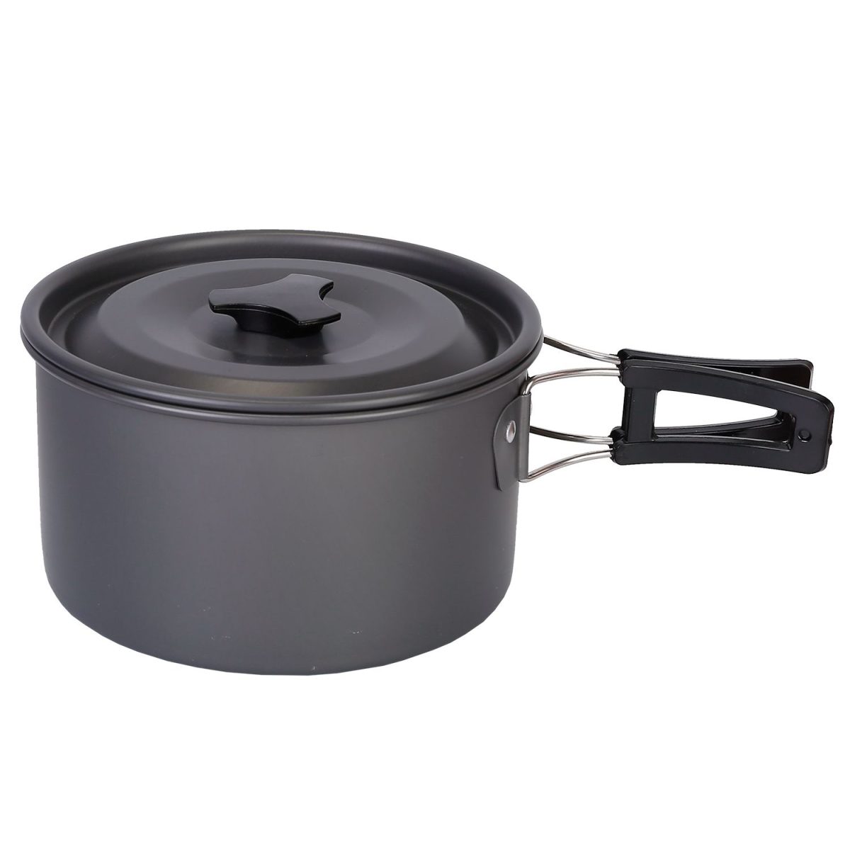 12Pcs Camping Cookware Set Camping Stove Aluminum Pot Pans Kit for Hiking Picnic Outdoor with Cup Fork Spoon Knife - Image 3