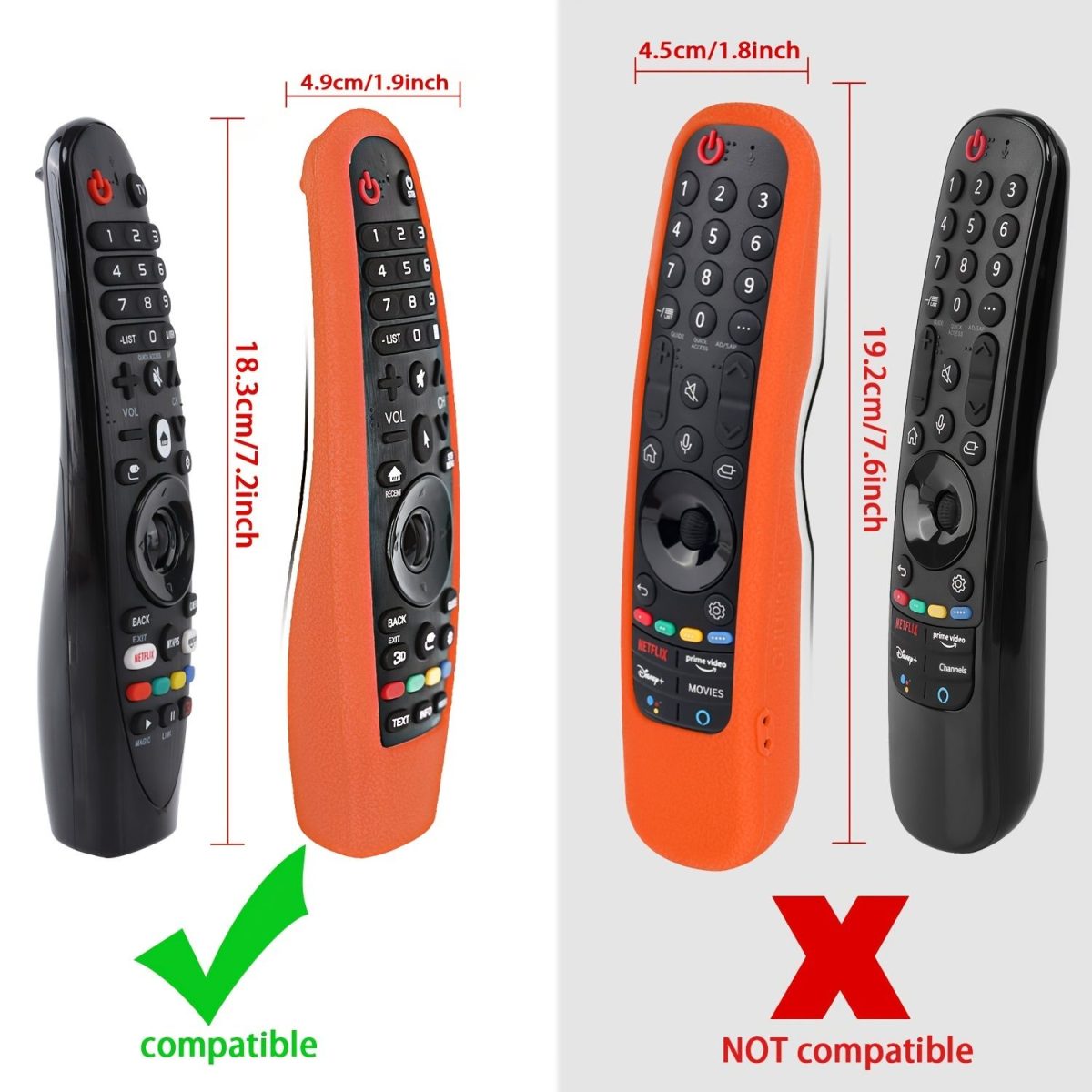 Remote Case Compatible With LG Magic Remote; Shockproof Silicone Protective Cover For LG Smart TV Remote Control LG AN-MR19BA/AN-MR18BA/AN-MR650/AN-MR600 - Image 22