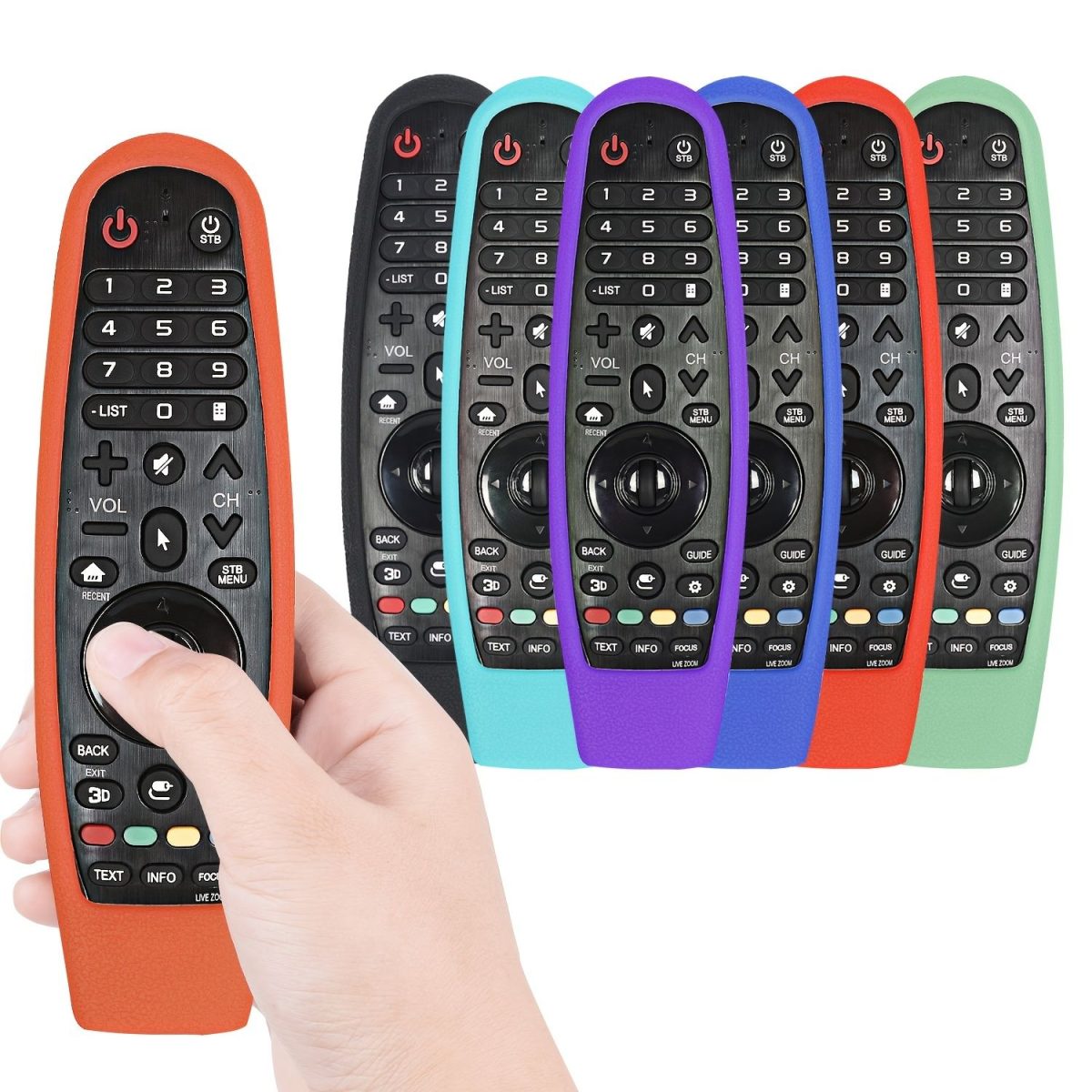 Remote Case Compatible With LG Magic Remote; Shockproof Silicone Protective Cover For LG Smart TV Remote Control LG AN-MR19BA/AN-MR18BA/AN-MR650/AN-MR600 - Image 2