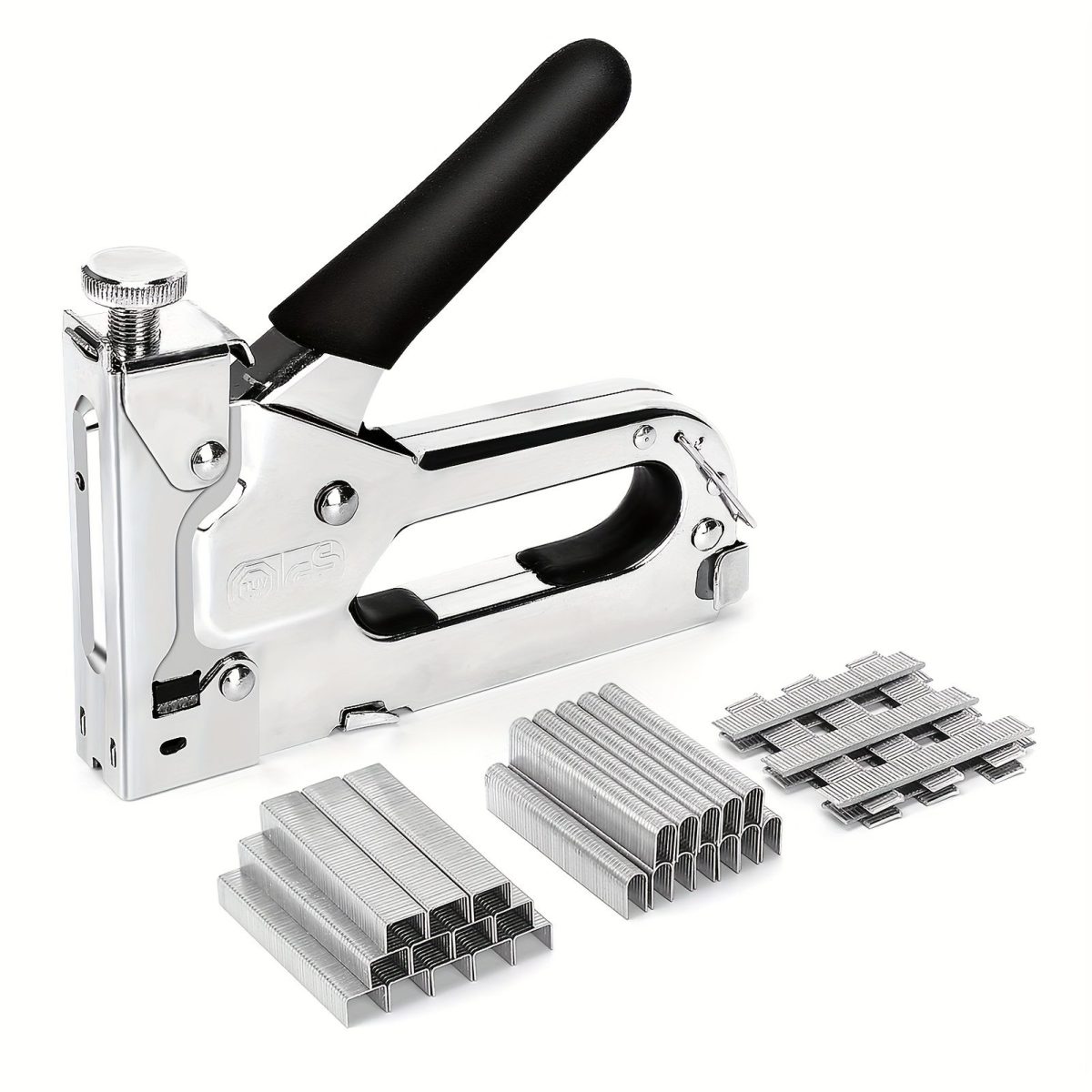 1pc, 3 In 1 Heavy Duty Staple Gun Kit With 300 Staples, Upholstery Stapler For Fixing Material, Decoration, Carpentry, Furniture, Doors And Windows - Image 2