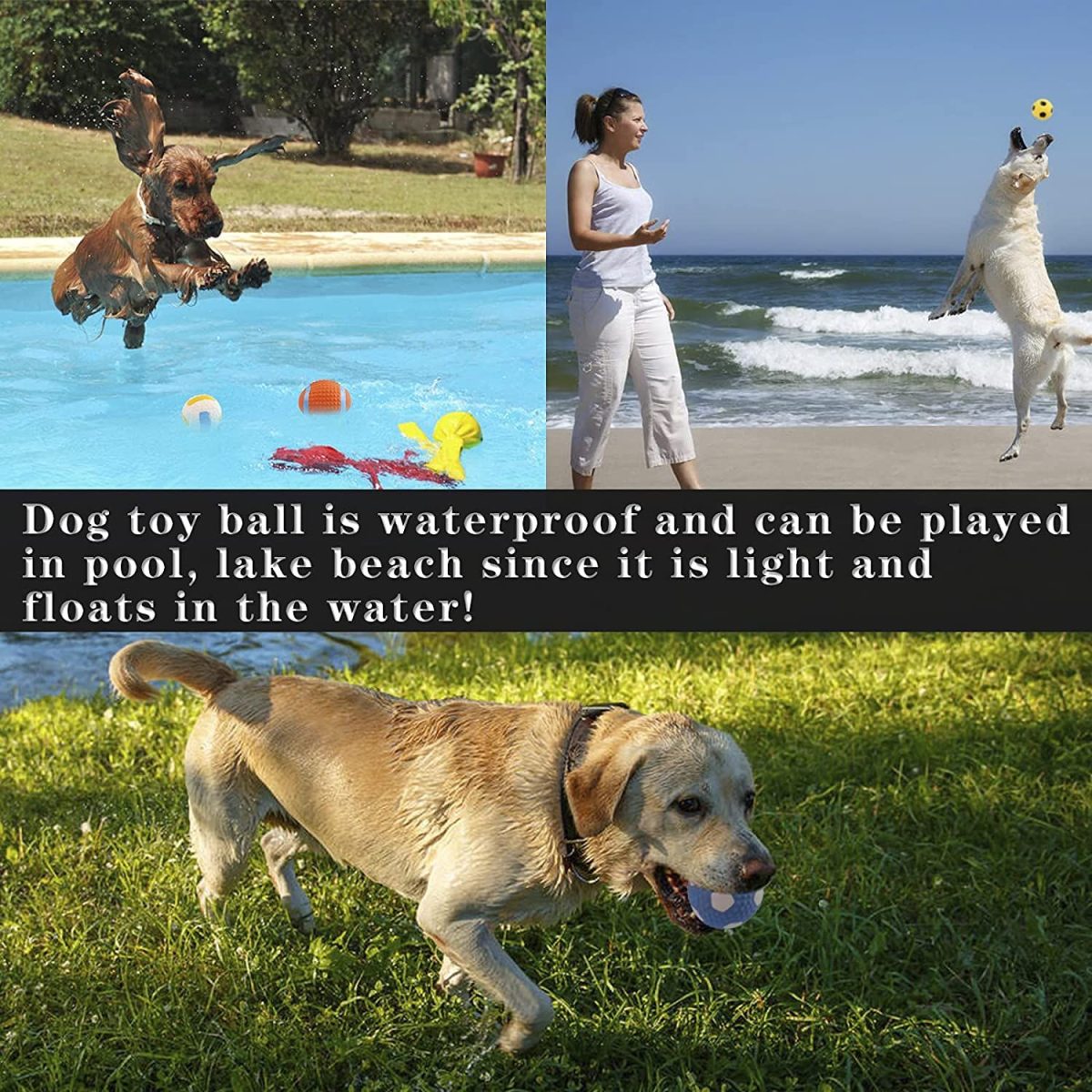 Squeaky Dog Toys; Natural Latex Rubber Dog Balls;  Soft ;  Bouncy & Durable for Small Medium Dogs Puppy Interactive Chew Sound Fetch Play - Image 35