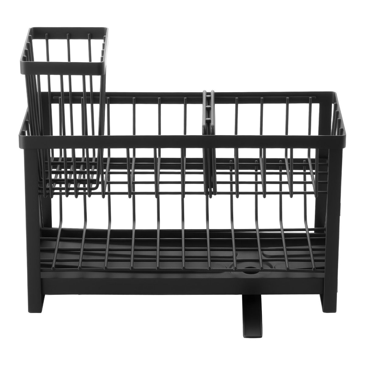 Kitchen Sink Caddy Organizer, 2 Tier Sponge Holder for Kitchen Sink with High Brush Holder & Divider, Storage Rack with Rotatable Drainage Spout, Countertop Organizers and Storage Essentials - Image 6