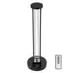 UV Light, 110W Ultraviolet Lamp with Ozone Purifier, UVC Lamp with 30/60/120 Minutes 3-Gear Timer and Remote Control, for Room up to 600 sqft, UVO Lights for Living Room, Bedroom, Hotel, School