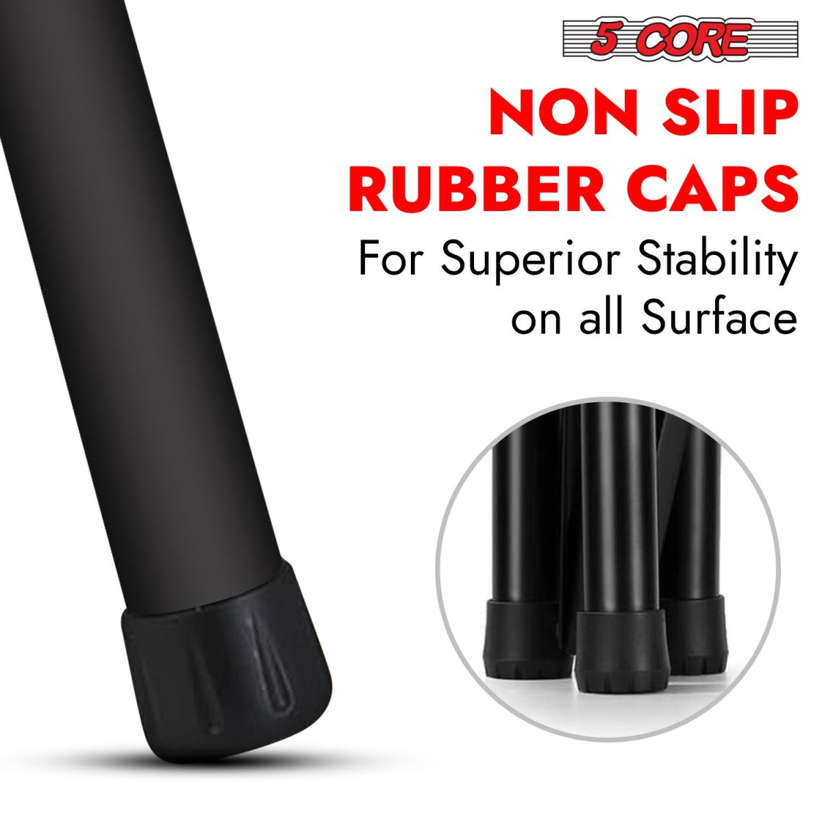 5 Core Speaker Stand 2Pcs Tripod Floor Tall Adjustable Up to 72 Inch DJ Studio Monitor Stands Pole Mount - Image 49
