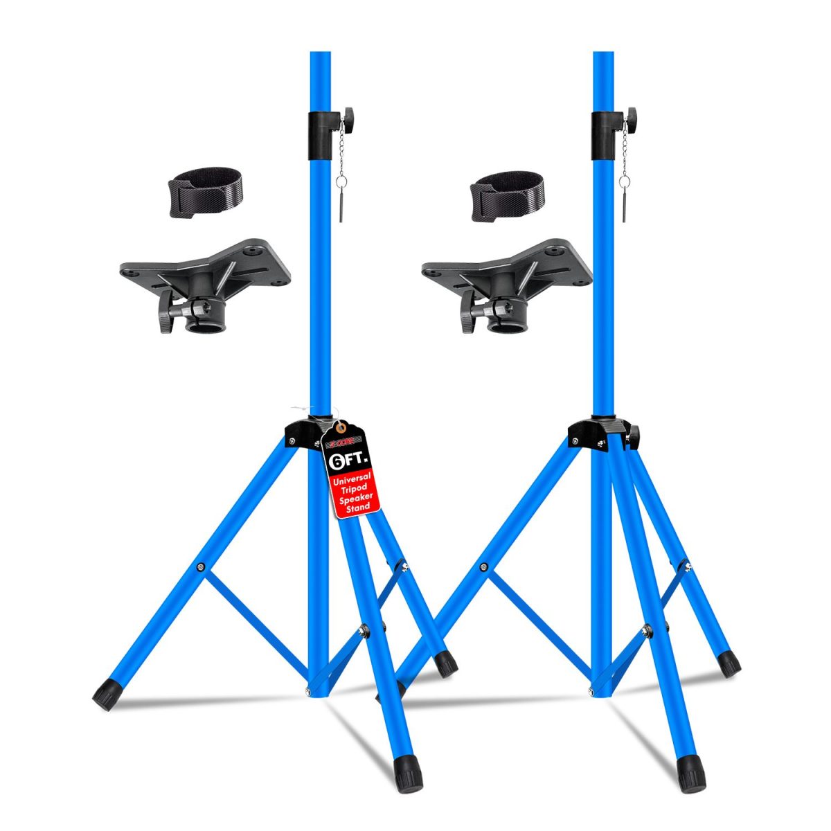 5 Core Speaker Stand 2Pcs Tripod Floor Tall Adjustable Up to 72 Inch DJ Studio Monitor Stands Pole Mount - Image 24