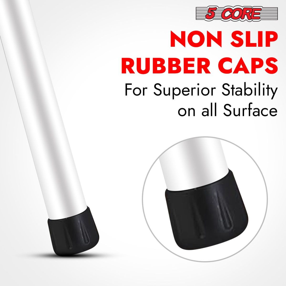 5 Core Speaker Stand 2Pcs Tripod Floor Tall Adjustable Up to 72 Inch DJ Studio Monitor Stands Pole Mount - Image 13